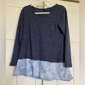 Ladies Top with false undershirt - S